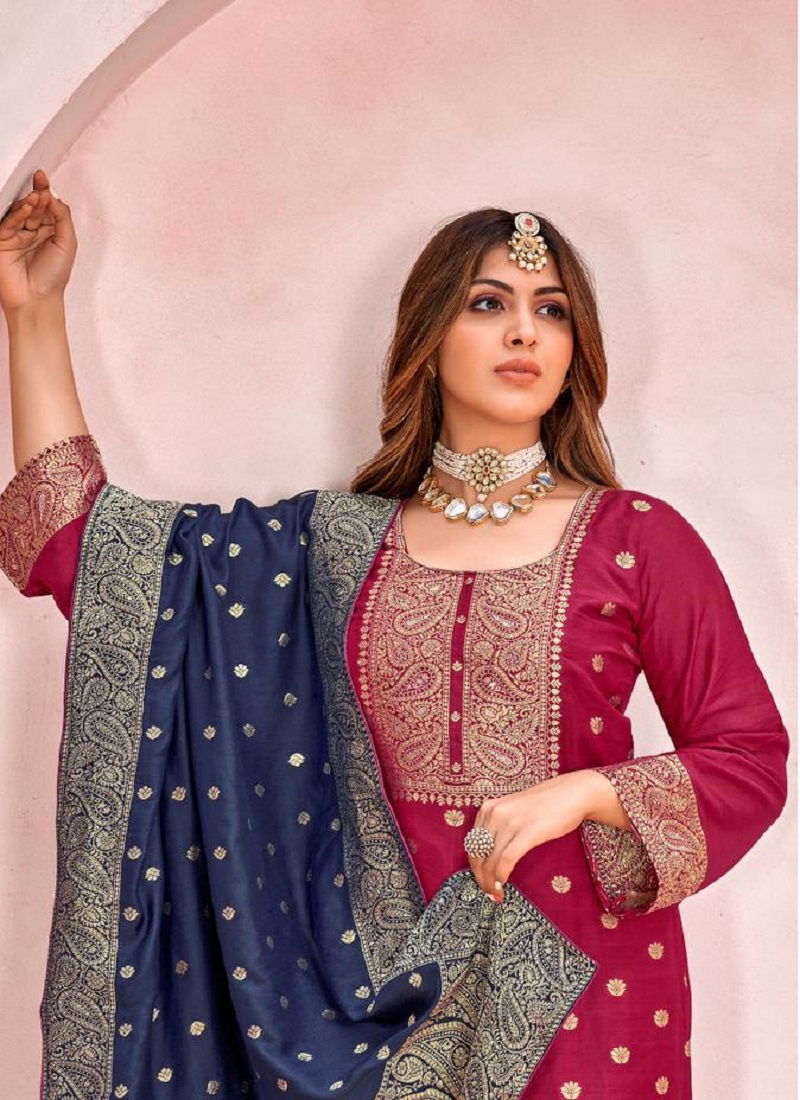 Suhagan Vol 2 By Naari Jacquard Salwar Kameez Catalog